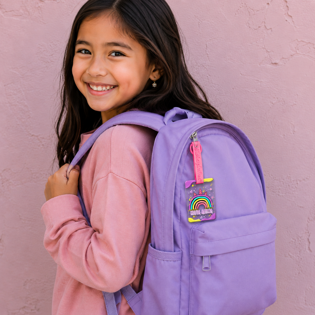 Back to School Combo - Rainbow ( Transparent Bag Tag Book Labels)