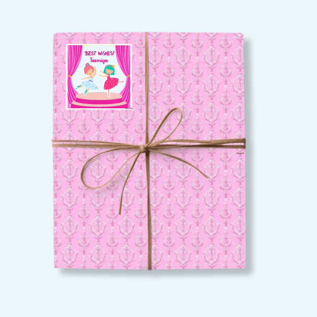 Ballerina Personalised Gift Tag Stickers - Zootii