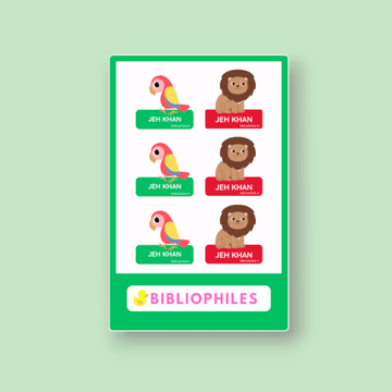 Clothes Shape Personalised Stickers Animals - Zootii