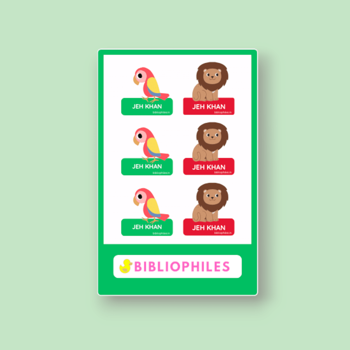 Clothes Shape Personalised Stickers Animals - Zootii