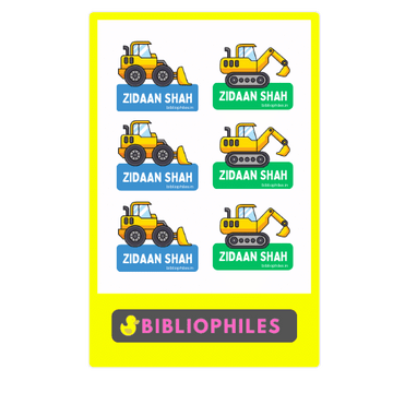 Clothes Shape Personalised Stickers Construction - Zootii