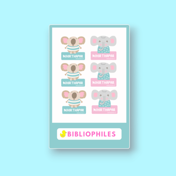 Clothes Shape Personalised Stickers Koala - Zootii