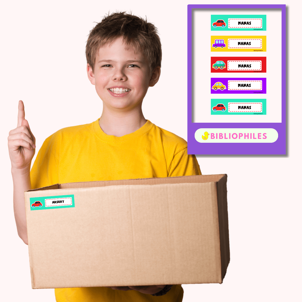 Colourful Cars Customized Waterproof Labels - Zootii