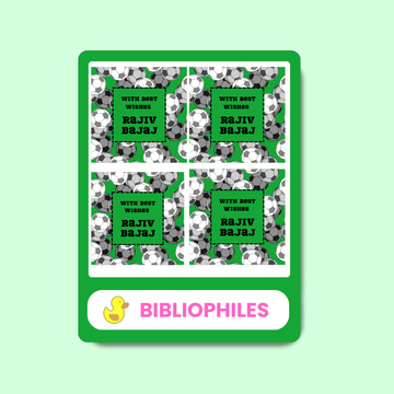 Football Personalised Gift Tag Stickers - Zootii
