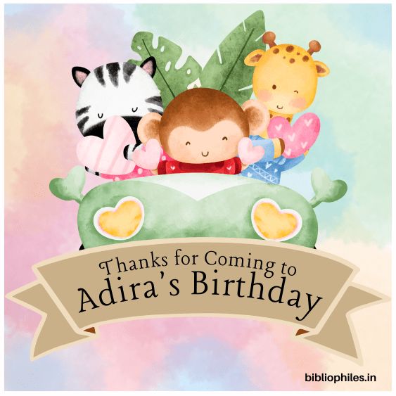 FunTrip Personalised Gift Tag Stickers - Zootii