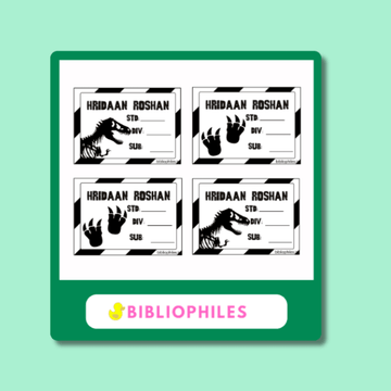 Jurassic Book Labels | Personalised Premium Labels - Zootii