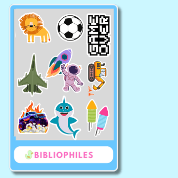 Kids 3D Stickers Set (Large) - Adventure - (Pack of 9 Stickers) - Zootii