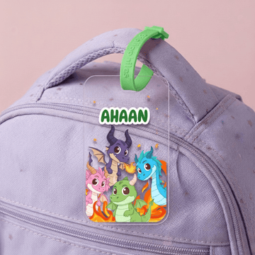 Luggage Tag - Dragon (Transparent Tag) - Zootii