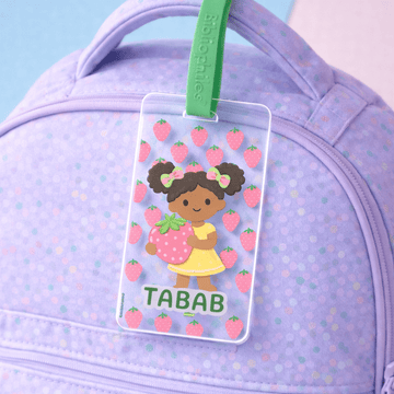Luggage Tag - Strawberry Girls (Transparent Tag) - Zootii