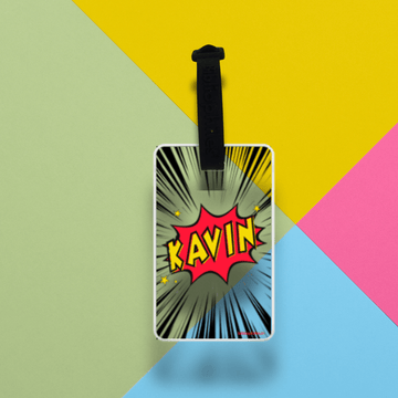 Luggage Tag - Superhero (Transparent Tag) - Zootii