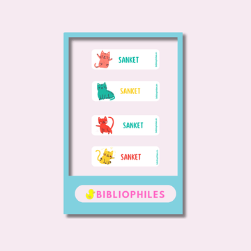 Personalised Clothes Stickers - Kitty Cats - Zootii