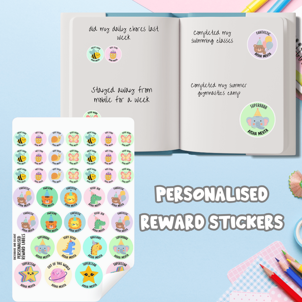 Motivational reward stickers for children