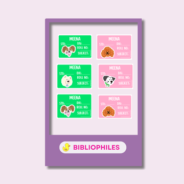 Puppies Book Labels | Personalised Puppies Labels - Zootii