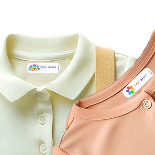 Rainbow Personalized Clothes Stickers - Zootii