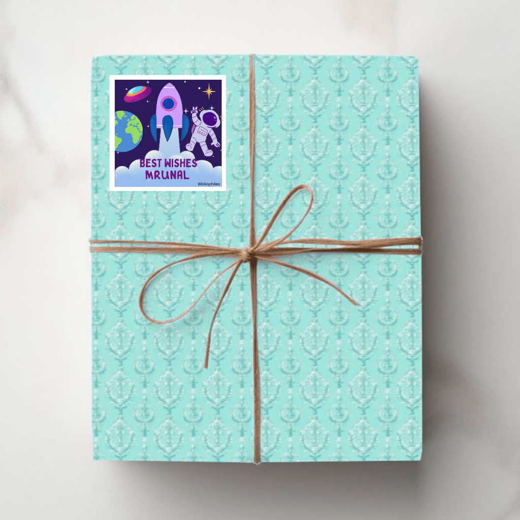 Space Personalised Gift Tag Stickers - Zootii