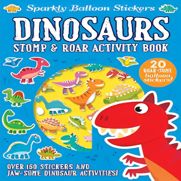 Sparkly Balloon Sticker Activ Dinosaurs - Zootii