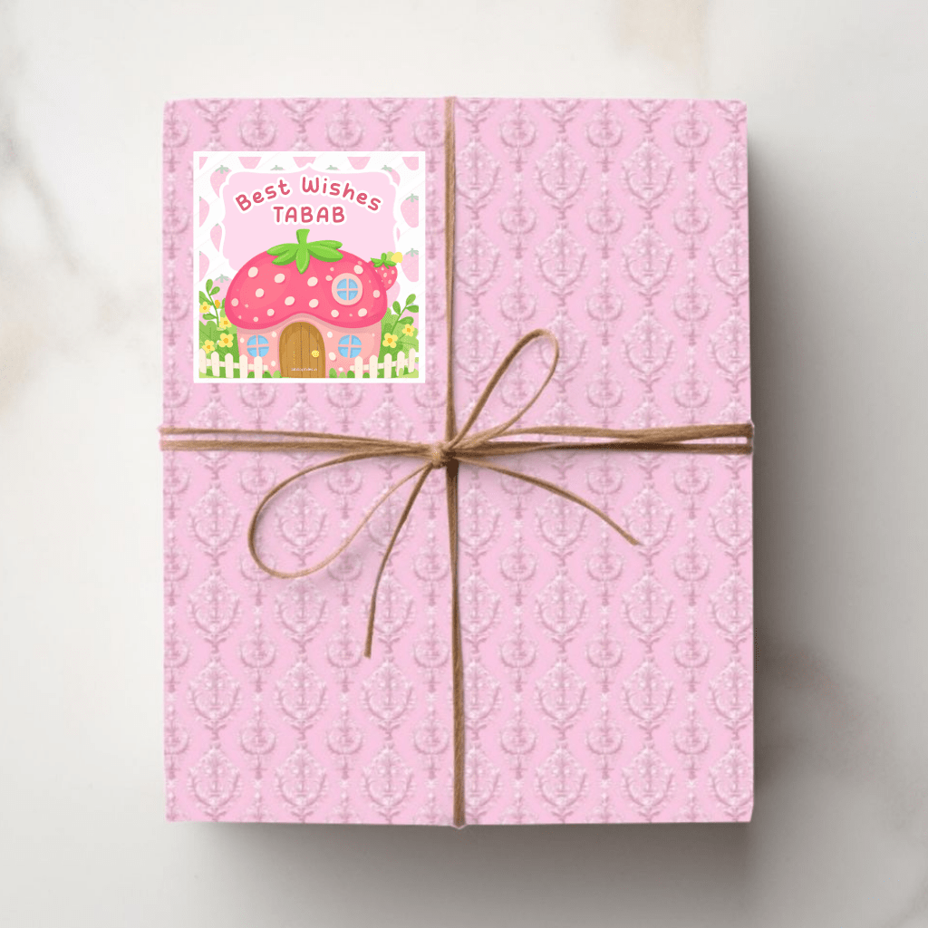 Strawberry Girls Personalised Gift Tag Stickers - Zootii