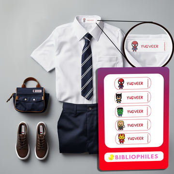 Super Heroes Personalized Clothes Stickers