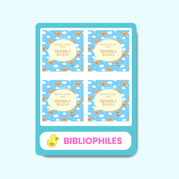 Teddy Personalised Gift Tag Stickers - Zootii