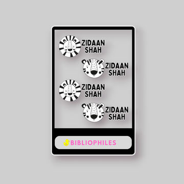 Transparent Labels - Wild BW (Personalised) - Zootii