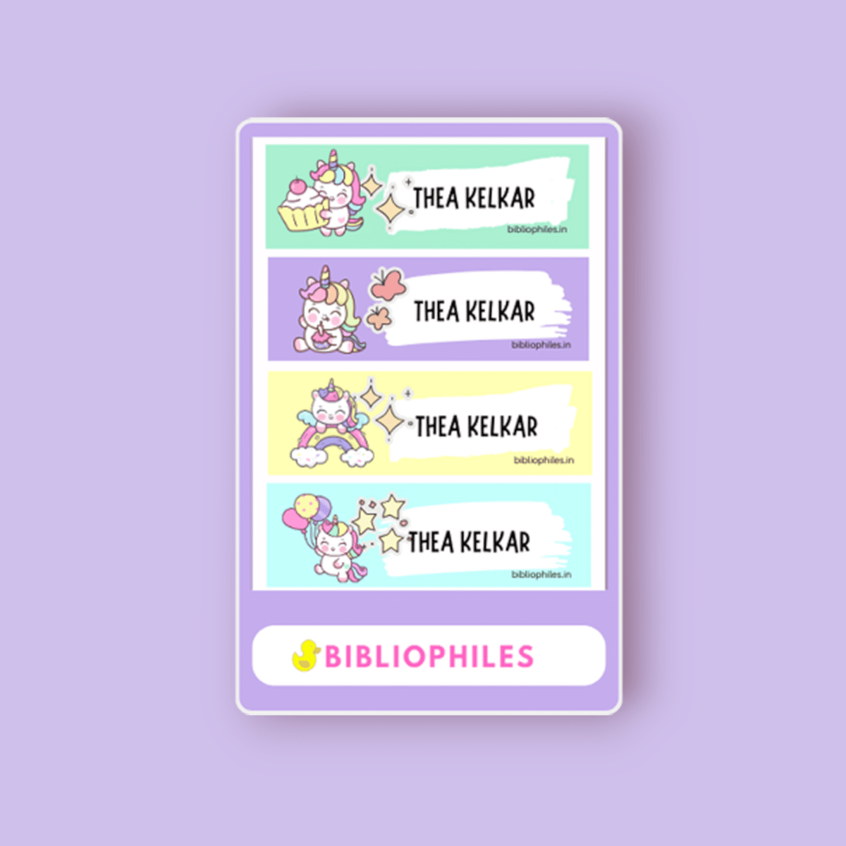 Waterproof Personalised Stickers - Zootii