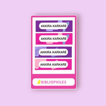 Waterproof name stickers