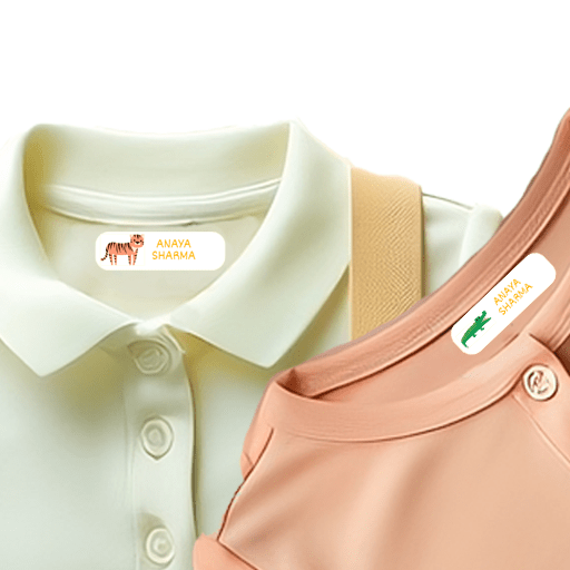 Wild Animals Personalized Clothes Stickers - Zootii