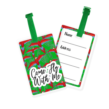 Writable Bag Tags - Come fly with me ( Pack of 2) - Zootii