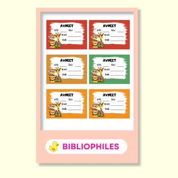 Zootii Book Labels | Personalised Zootii Labels - Zootii