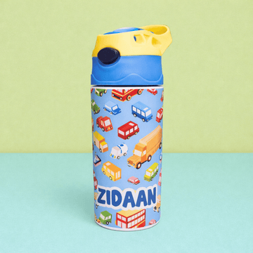 Zootii Personalised Water Bottle (Vehicles) - Zootii