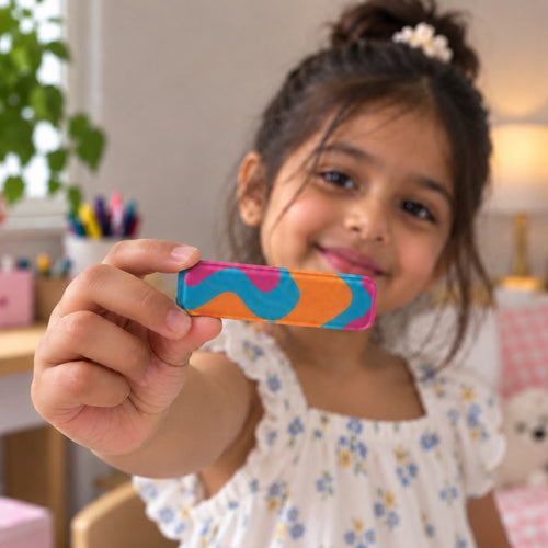 Candy Swirl Hair Clips | Cute Snap Clips for Girls (Pack of 2, 4, 6)