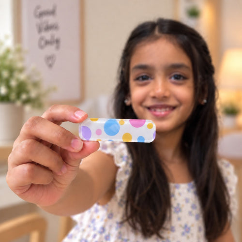 Circles Pastel Hair Clips | Cute Snap Clips for Girls (Pack of 2, 4, 6)