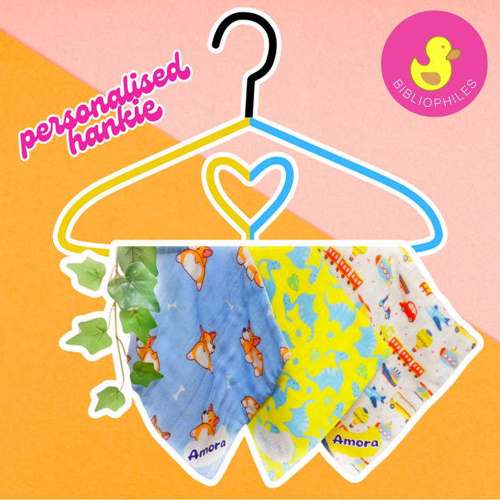 Personalised Muslin Handkerchief Set - Cars  ( Single)