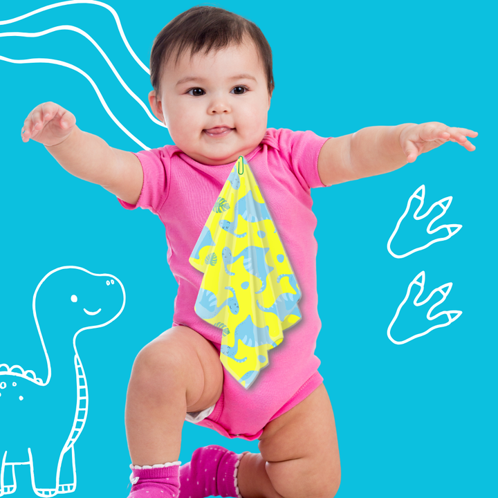 Personalised Muslin Handkerchief Set - Dino  ( Pack of 2)