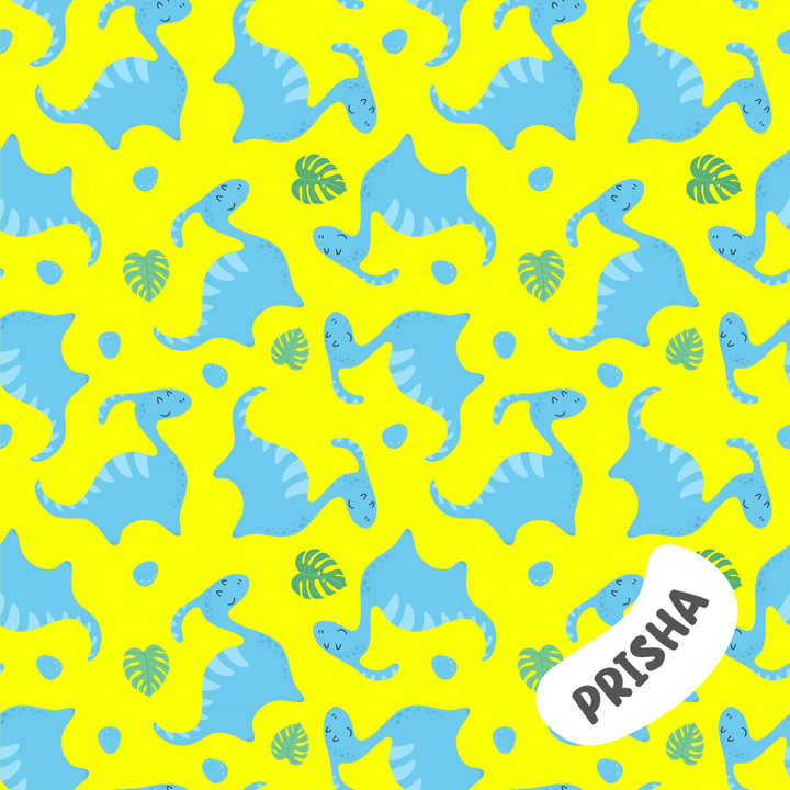 Personalised Muslin Handkerchief Set - Dino (Single)