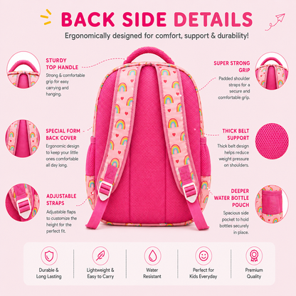 Zootii Smart Kids School Bag - Rainbow