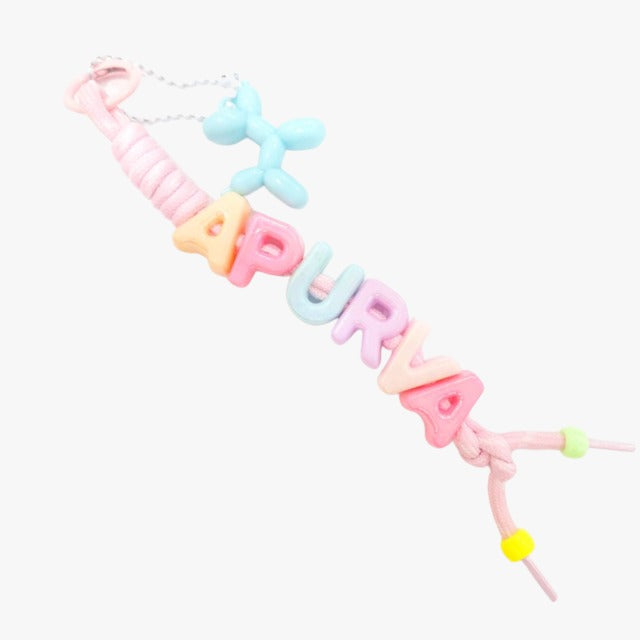 Personalised Jelly Bag Charm | Cute Custom Name Charm