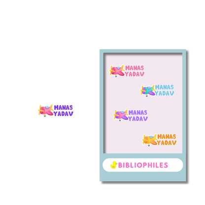 Starting the School Combo - Planes (Transparent Label Bag Tag Cloth Labels Book Labels)