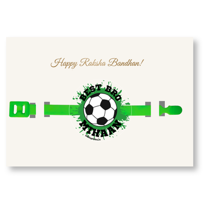 Personalized football Rakhi for kids