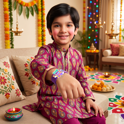 Rakha Bandhan Combo - Planes Luggage Tag | Rakhi | Greeting Card