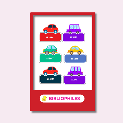 Clothes Shape Personalized Stickers Colourful Cars - Zootii