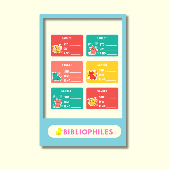 Kitty Cats Book Labels | Personalised Kitty Cats Labels - Zootii