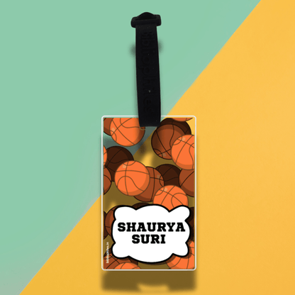 Luggage Tag - Basketball (Transparent Tag) - Zootii