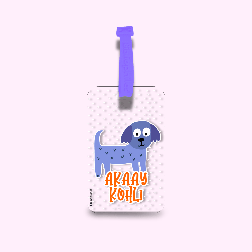 Luggage Tag - Blue Pup (Transparent Tag) - Zootii