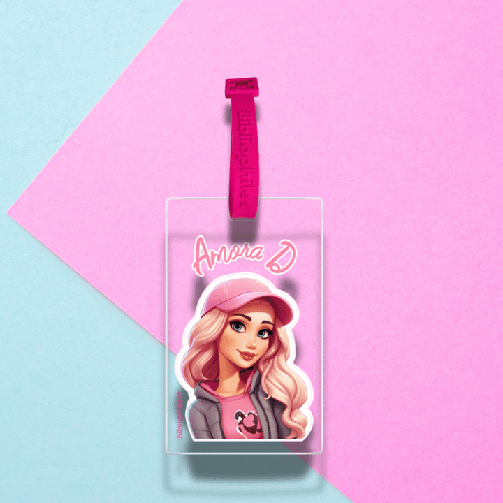 Luggage Tag - Cute Girl (Transparent Tag) - Zootii