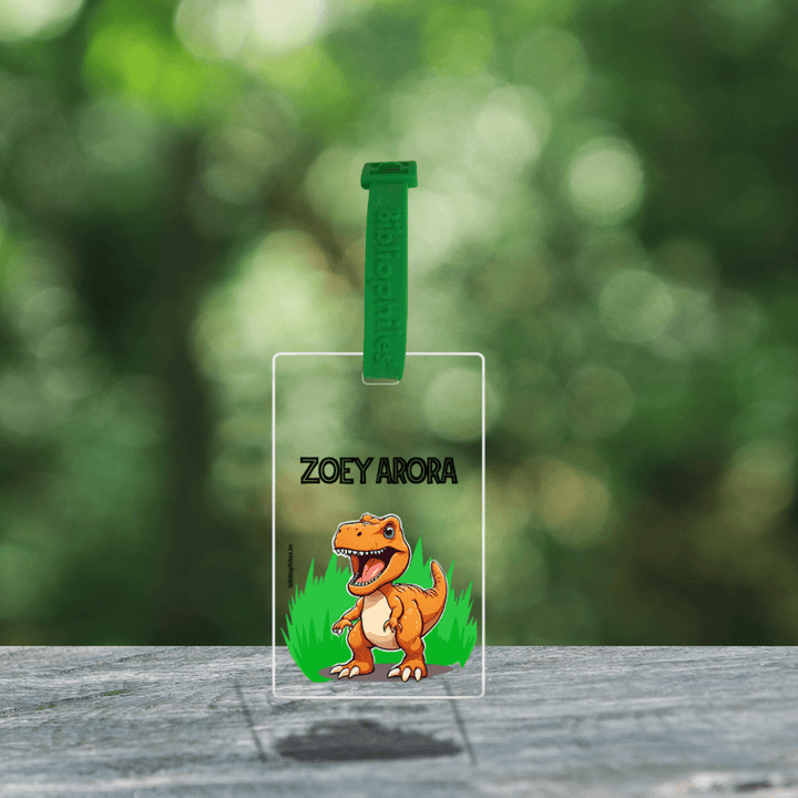 Luggage Tag - Dinosaur (Transparent Tag) - Zootii