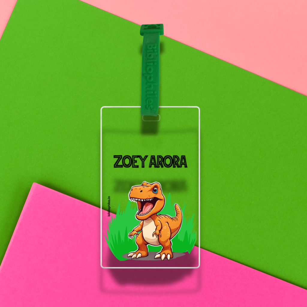 Luggage Tag - Dinosaur (Transparent Tag) - Zootii