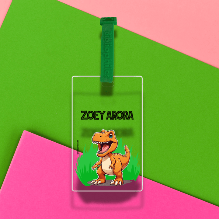 Luggage Tag - Dinosaur (Transparent Tag) - Zootii
