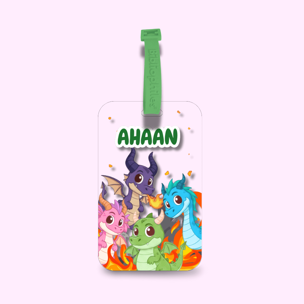 Luggage Tag - Dragon (Transparent Tag) - Zootii