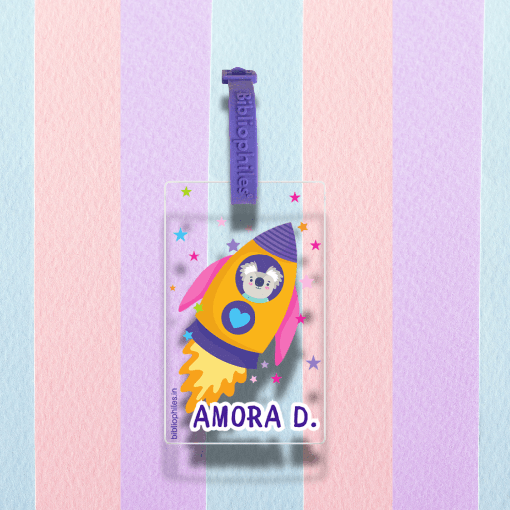 Luggage Tag - Rocket (Transparent Tag) - Zootii